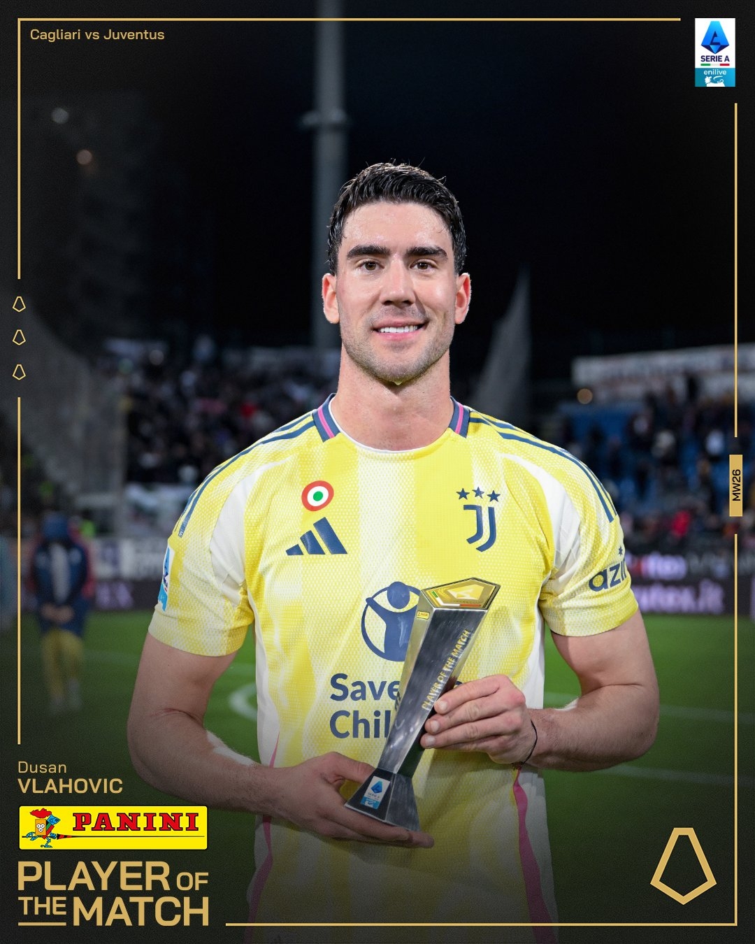 打進致勝進球！弗拉霍維奇當選尤文1-0卡利亞里全場最佳球員