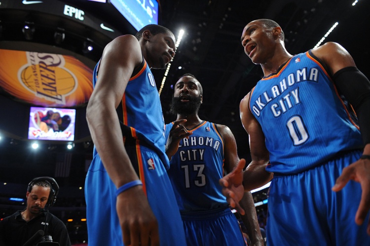 雷霆三少得分全部進(jìn)入歷史前20！他們是NBA歷史最大的如果嗎？